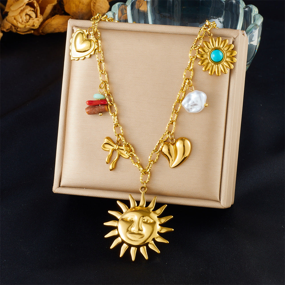 Collana Boho Chic in acciao inossidabile