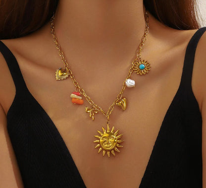 Collana Boho Chic in acciao inossidabile